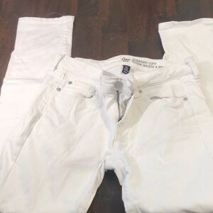GAP Men's Crisp White Straight Jeans
